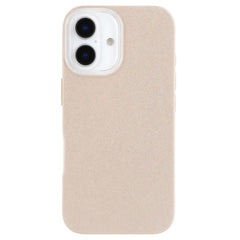 EIDERWOOD IPhone 16 Fleksibelt Plastik Cover m. Glimmer - Beige