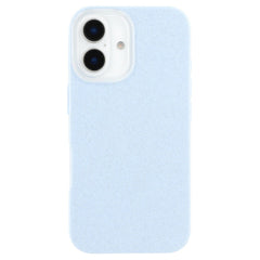 EIDERWOOD IPhone 16 Fleksibelt Plastik Cover m. Glimmer - Lyseblå