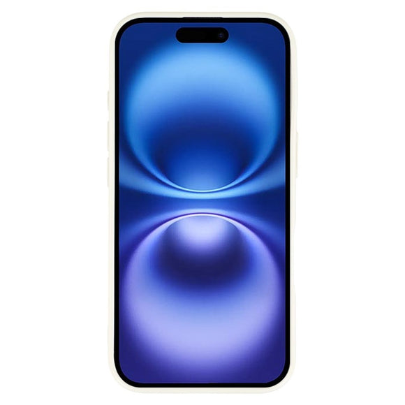 EIDERWOOD IPhone 16 Fleksibelt Plastik Cover m. Glimmer - Hvid