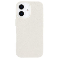 EIDERWOOD IPhone 16 Fleksibelt Plastik Cover m. Glimmer - Hvid