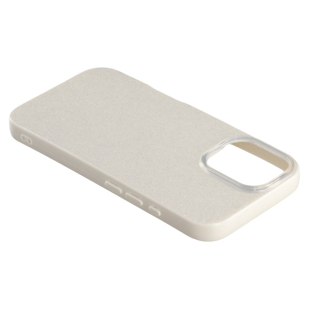 EIDERWOOD IPhone 16 Fleksibelt Plastik Cover m. Glimmer - Hvid