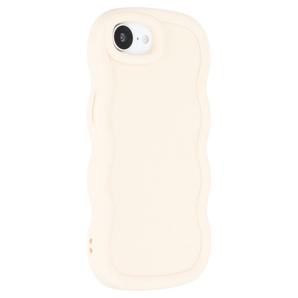 iPhone 17e / 16e EIDERWOOD Fleksibelt Plastik Wavy Cover - Hvid