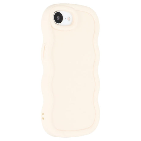 iPhone 17e / 16e EIDERWOOD Fleksibelt Plastik Wavy Cover - Hvid