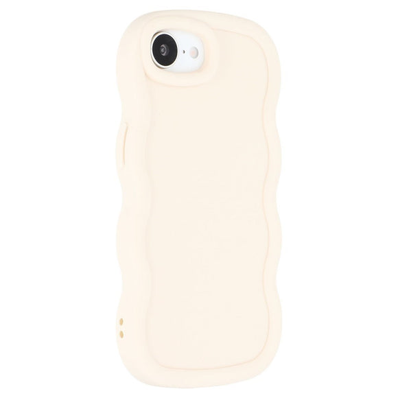 iPhone 17e / 16e EIDERWOOD Fleksibelt Plastik Wavy Cover - Hvid