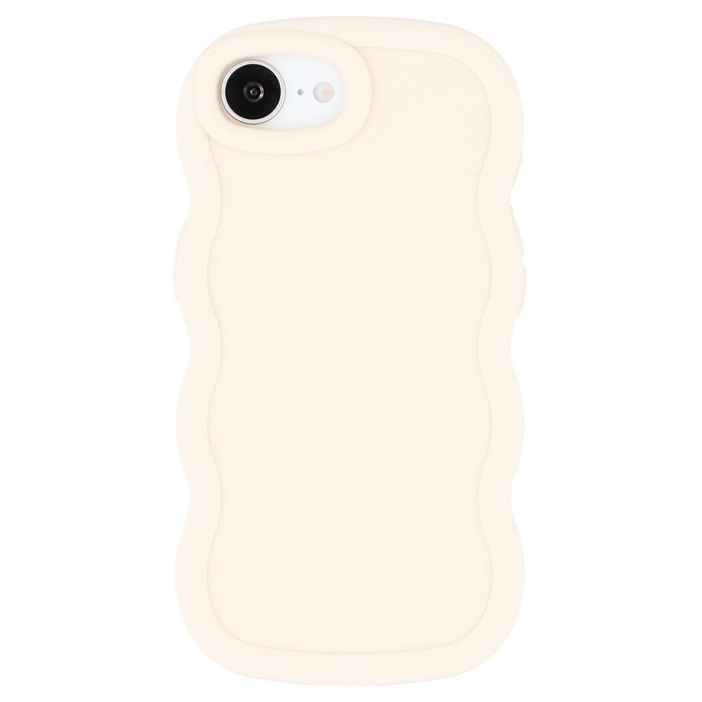 iPhone 17e / 16e EIDERWOOD Fleksibelt Plastik Wavy Cover - Hvid