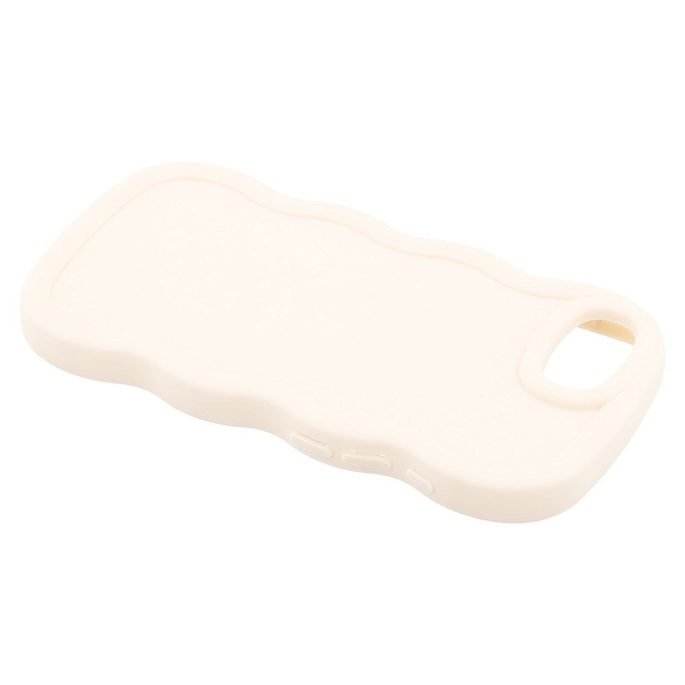 iPhone 17e / 16e EIDERWOOD Fleksibelt Plastik Wavy Cover - Hvid