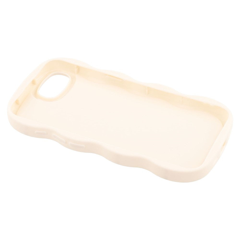 iPhone 17e / 16e EIDERWOOD Fleksibelt Plastik Wavy Cover - Hvid