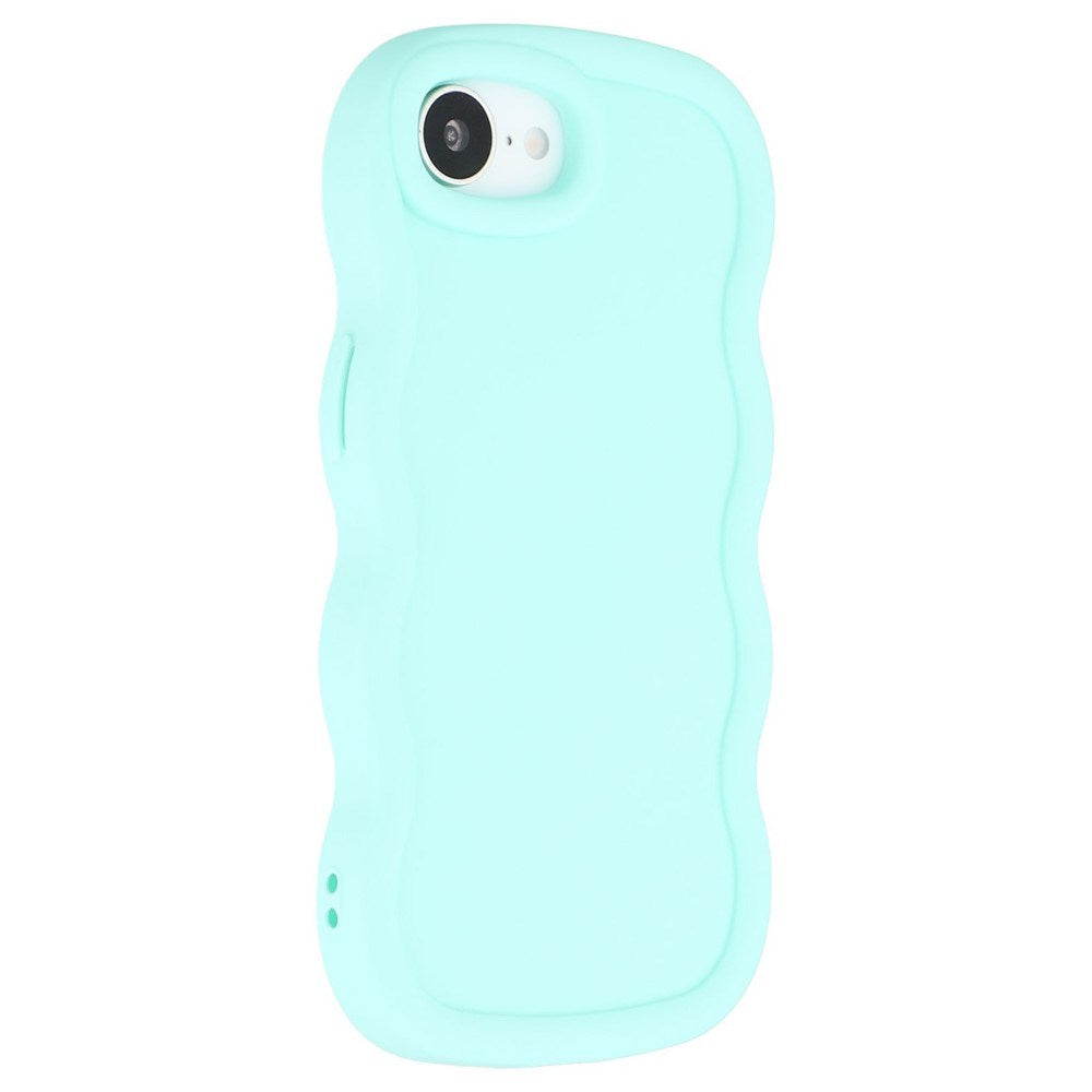 iPhone 17e / 16e EIDERWOOD Fleksibelt Plastik Wavy Cover - Blå