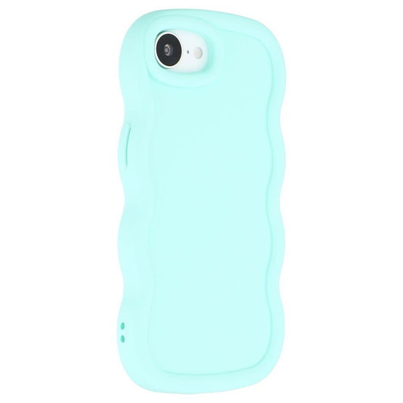 iPhone 17e / 16e EIDERWOOD Fleksibelt Plastik Wavy Cover - Blå