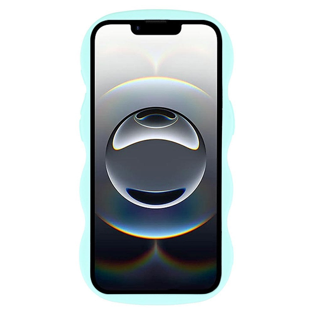 iPhone 17e / 16e EIDERWOOD Fleksibelt Plastik Wavy Cover - Blå