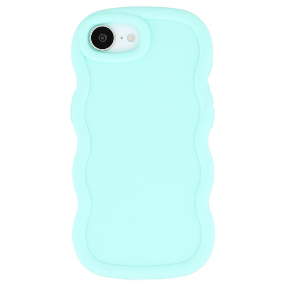 iPhone 17e / 16e EIDERWOOD Fleksibelt Plastik Wavy Cover - Blå