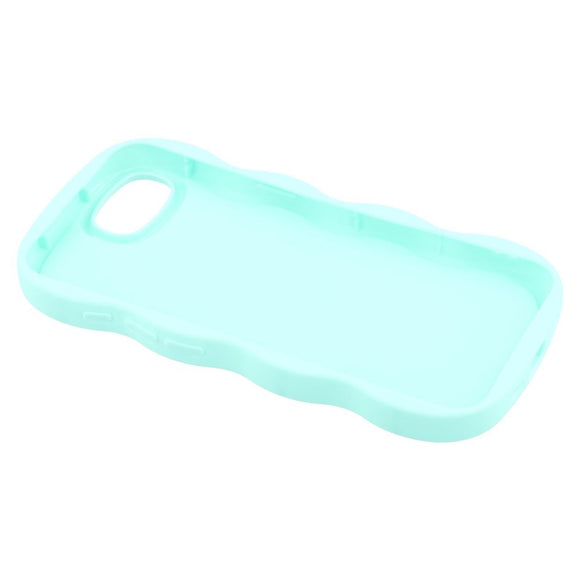 iPhone 17e / 16e EIDERWOOD Fleksibelt Plastik Wavy Cover - Blå