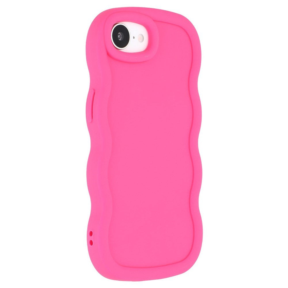 iPhone 17e / 16e EIDERWOOD Fleksibelt Plastik Wavy Cover - Pink