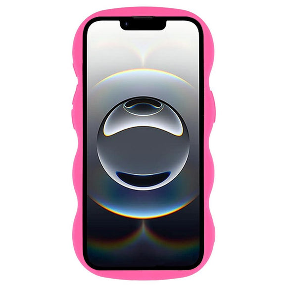 iPhone 17e / 16e EIDERWOOD Fleksibelt Plastik Wavy Cover - Pink