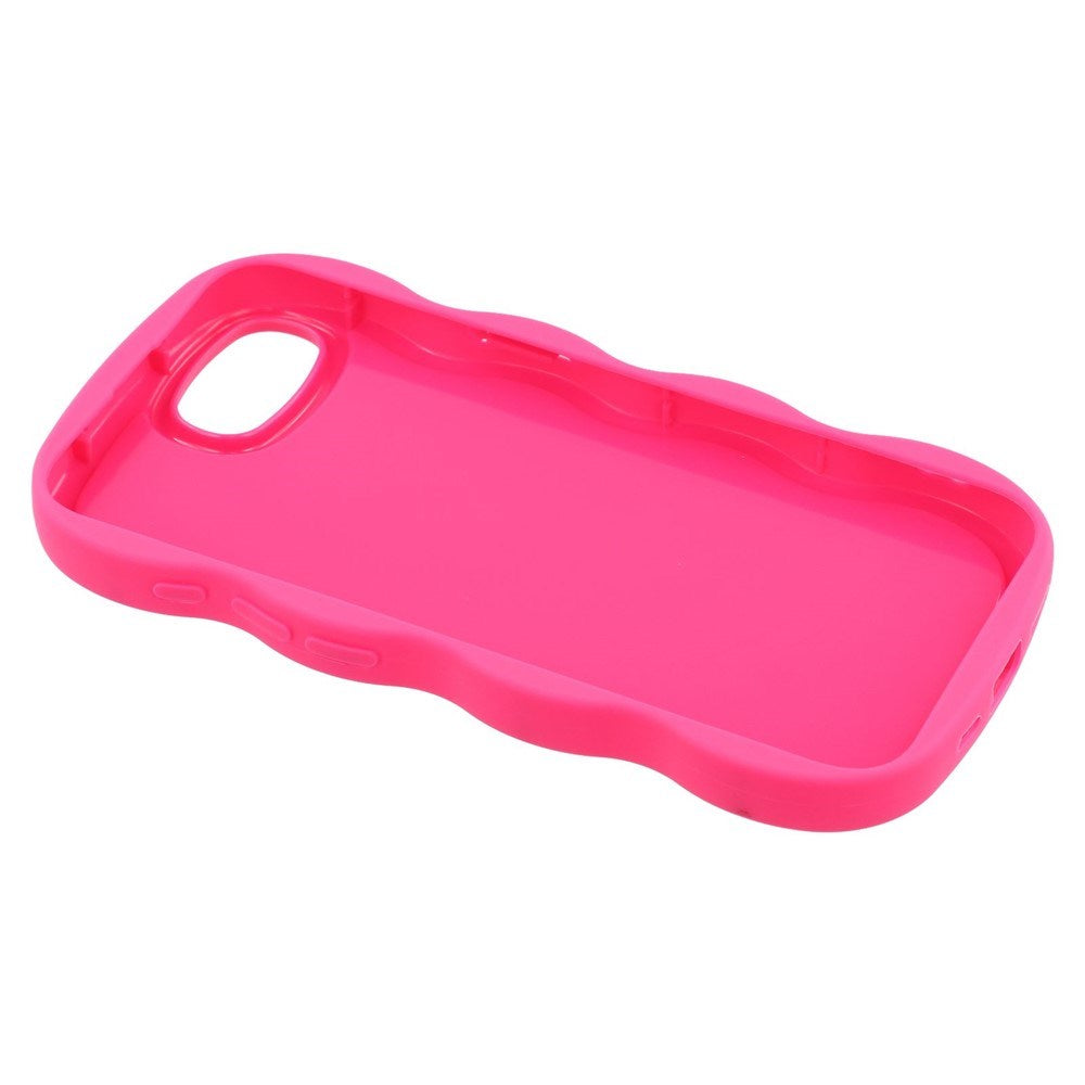 iPhone 17e / 16e EIDERWOOD Fleksibelt Plastik Wavy Cover - Pink