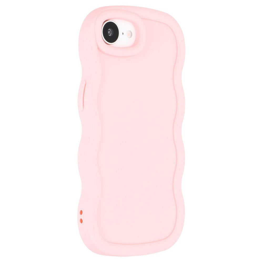 iPhone 17e / 16e EIDERWOOD Fleksibelt Plastik Wavy Cover - Lyserød