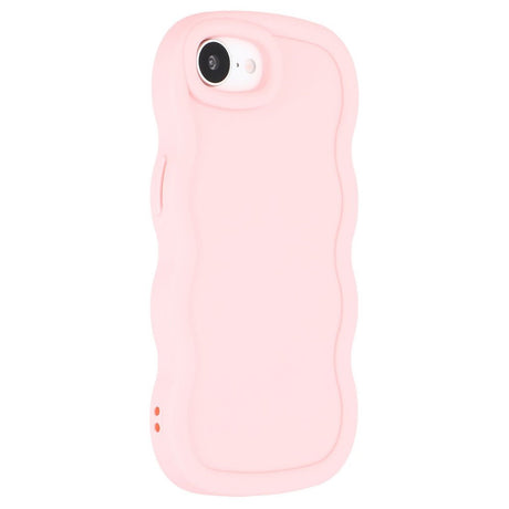 iPhone 17e / 16e EIDERWOOD Fleksibelt Plastik Wavy Cover - Lyserød