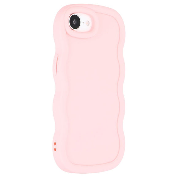iPhone 17e / 16e EIDERWOOD Fleksibelt Plastik Wavy Cover - Lyserød