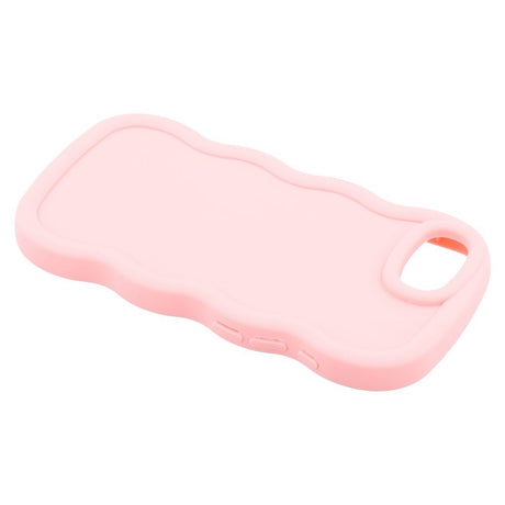 iPhone 17e / 16e EIDERWOOD Fleksibelt Plastik Wavy Cover - Lyserød