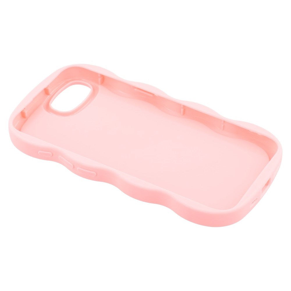 iPhone 17e / 16e EIDERWOOD Fleksibelt Plastik Wavy Cover - Lyserød