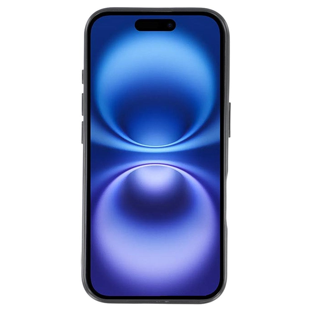 EIDERWOOD IPhone 16 Pro Fleksibelt Plastik Cover m. Glimmer - Sort