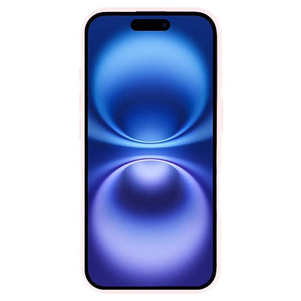 EIDERWOOD IPhone 16 Pro Fleksibelt Plastik Cover m. Glimmer - Lyserød