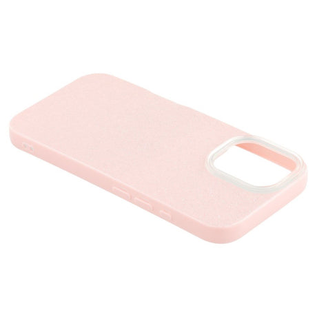 EIDERWOOD IPhone 16 Pro Fleksibelt Plastik Cover m. Glimmer - Lyserød