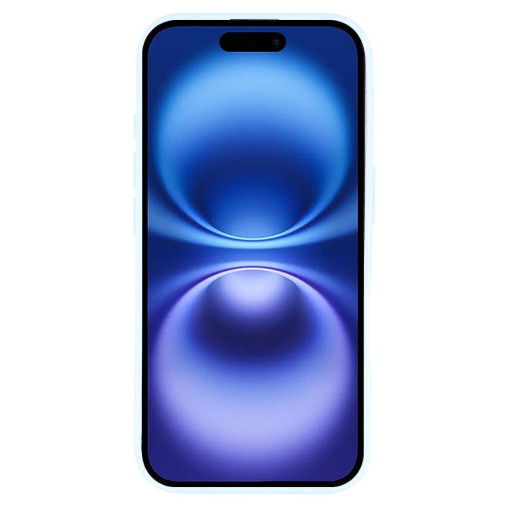 EIDERWOOD IPhone 16 Pro Fleksibelt Plastik Cover m. Glimmer - Lyseblå