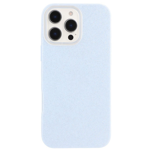 EIDERWOOD IPhone 16 Pro Fleksibelt Plastik Cover m. Glimmer - Lyseblå