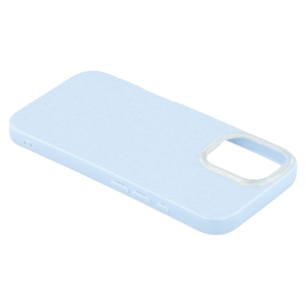 EIDERWOOD IPhone 16 Pro Fleksibelt Plastik Cover m. Glimmer - Lyseblå