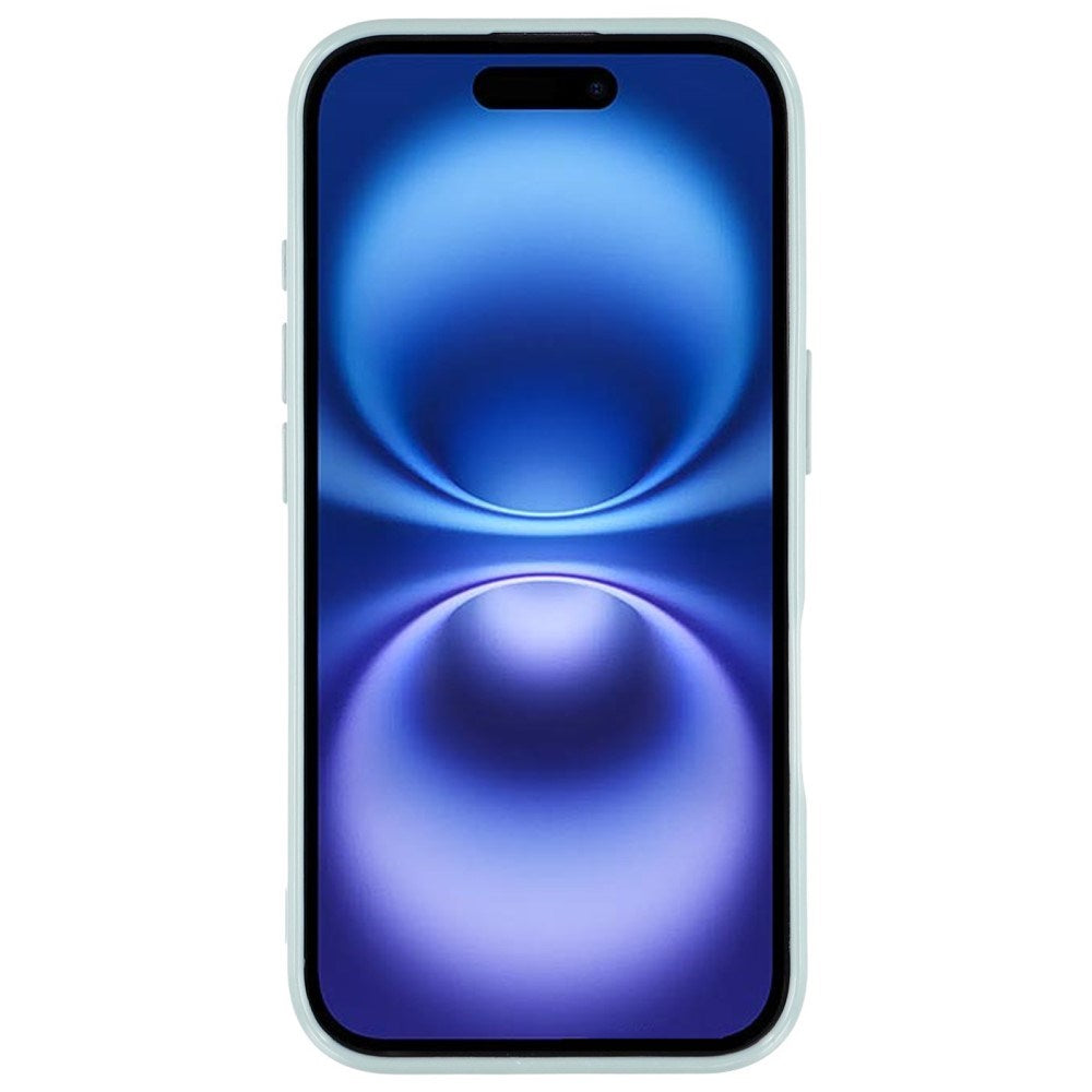EIDERWOOD IPhone 16 Pro Fleksibelt Plastik Cover m. Glimmer - Lysegrøn