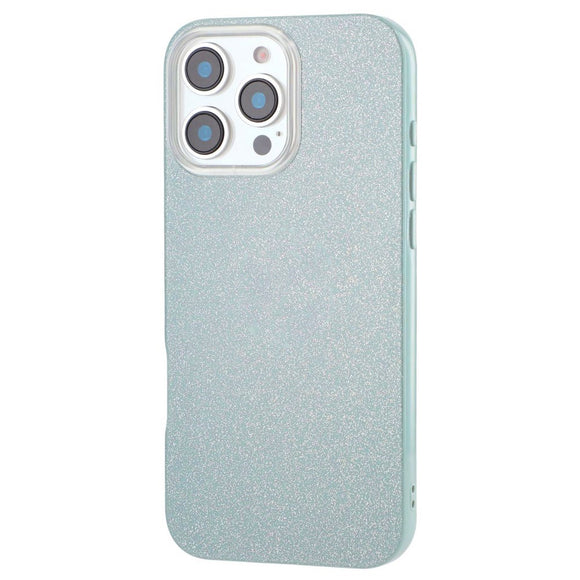 EIDERWOOD IPhone 16 Pro Fleksibelt Plastik Cover m. Glimmer - Lysegrøn