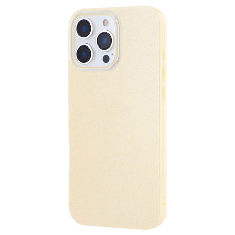 EIDERWOOD IPhone 16 Pro Fleksibelt Plastik Cover m. Glimmer - Gul