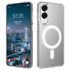 EIDERWOOD Samsung Galaxy S25 Edge Hybrid Plastik Cover - MagSafe Kompatibel - Gennemsigtig / Hvid