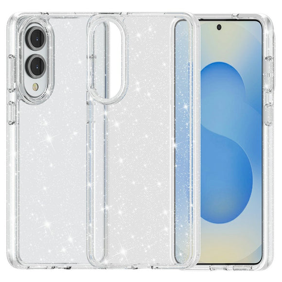 EIDERWOOD Samsung Galaxy S25 Edge Hybrid Glitter Cover - Gennemsigtig
