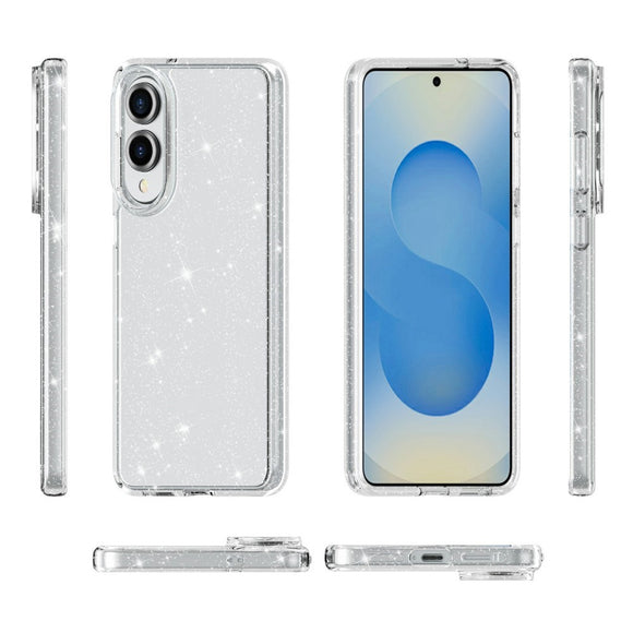 EIDERWOOD Samsung Galaxy S25 Edge Hybrid Glitter Cover - Gennemsigtig