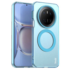 IMAK Huawei Mate 70 Hybrid Plast Cover - MagSafe Kompatibel - Gennemsigtig / Blå