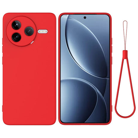 Xiaomi Poco F7 Pro EIDERWOOD Silikone Cover m. Strop - Rød