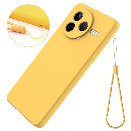 Xiaomi Poco F7 Pro EIDERWOOD Silikone Cover m. Strop - Gul