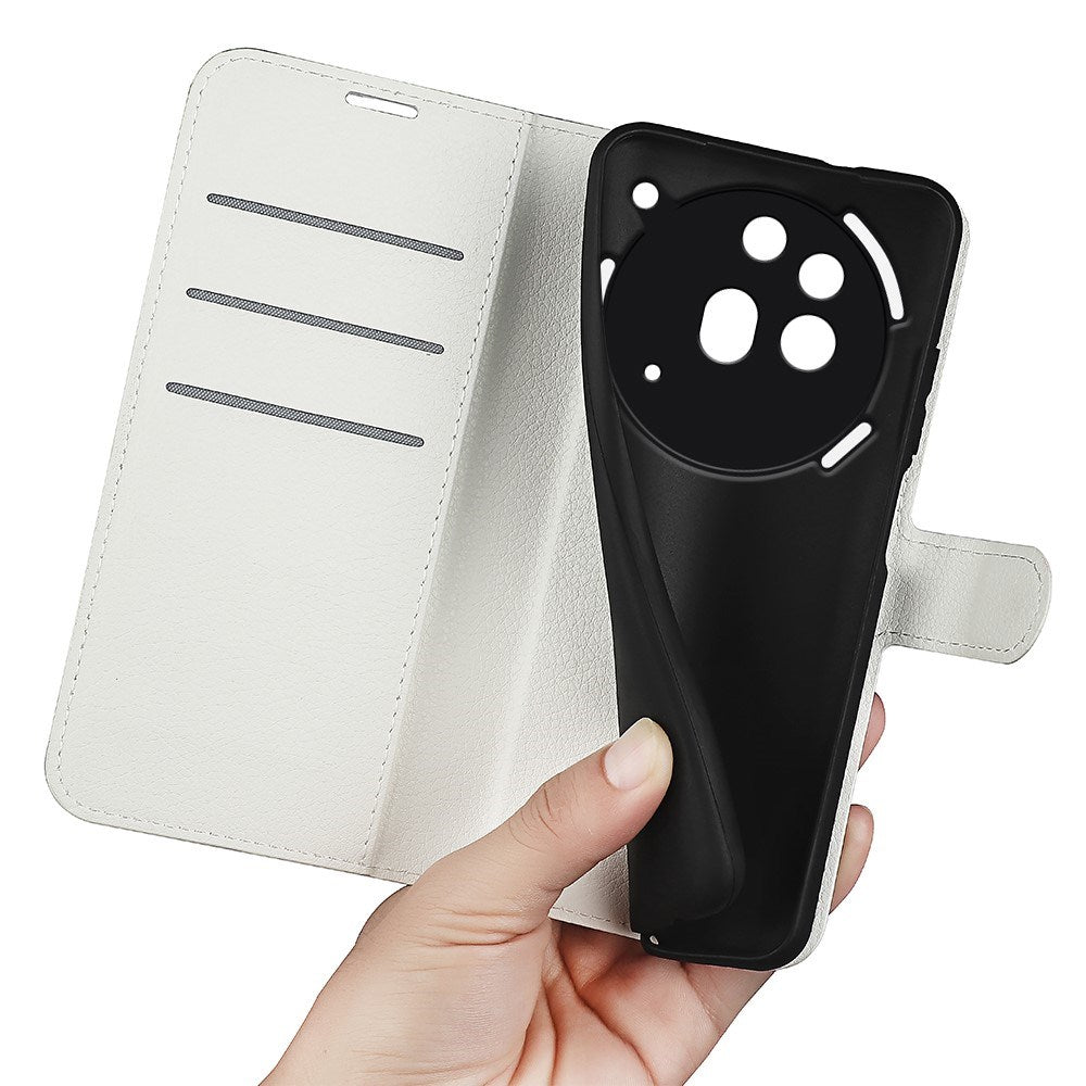 EIDERWOOD Nothing Phone (3a) Pro Kunstlæder Flip Cover m. Kortholder & Ståfunktion - Hvid