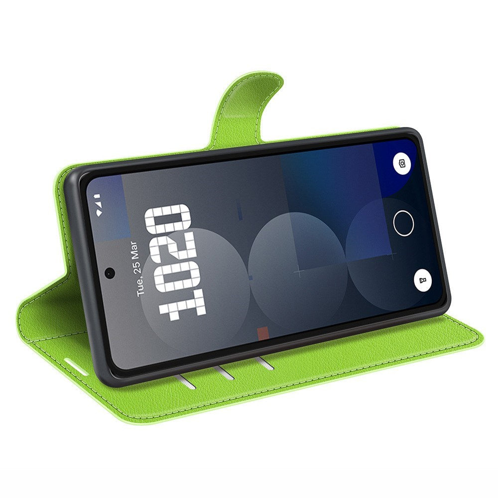 EIDERWOOD Nothing Phone (3a) Pro Kunstlæder Flip Cover m. Kortholder & Ståfunktion - Grøn