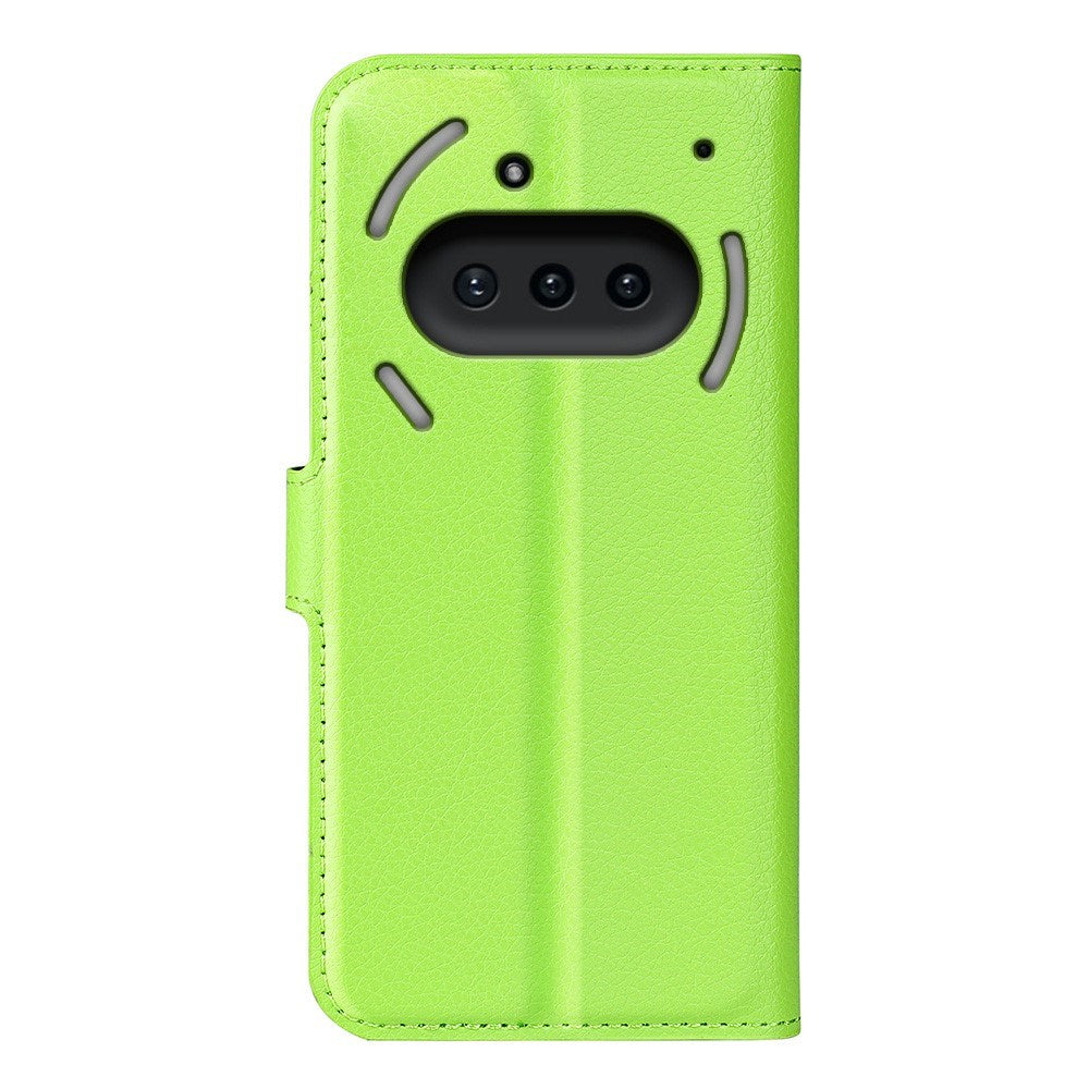EIDERWOOD Nothing Phone (3a) Kunstlæder Flip Cover m. Kortholder & Ståfunktion - Grøn