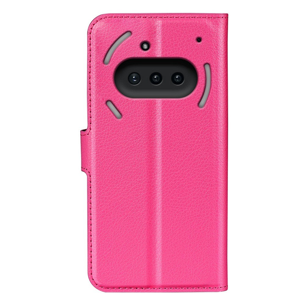 EIDERWOOD Nothing Phone (3a) Kunstlæder Flip Cover m. Kortholder & Ståfunktion - Pink