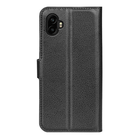 EIDERWOOD Samsung Galaxy Xcover 7 Pro Kunstlæder Flip Cover m. Kortholder & Ståfunktion - Sort