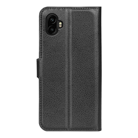 EIDERWOOD Samsung Galaxy Xcover 7 Pro Kunstlæder Flip Cover m. Kortholder & Ståfunktion - Sort