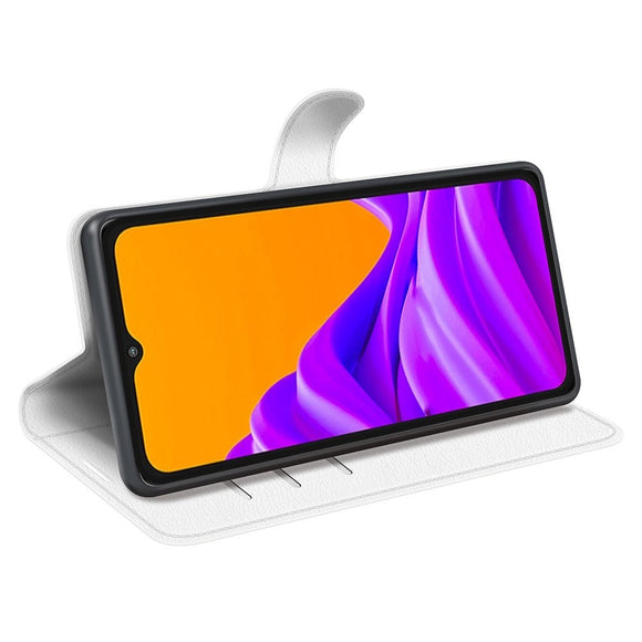 EIDERWOOD Samsung Galaxy Xcover 7 Pro Kunstlæder Flip Cover m. Kortholder & Ståfunktion - Hvid