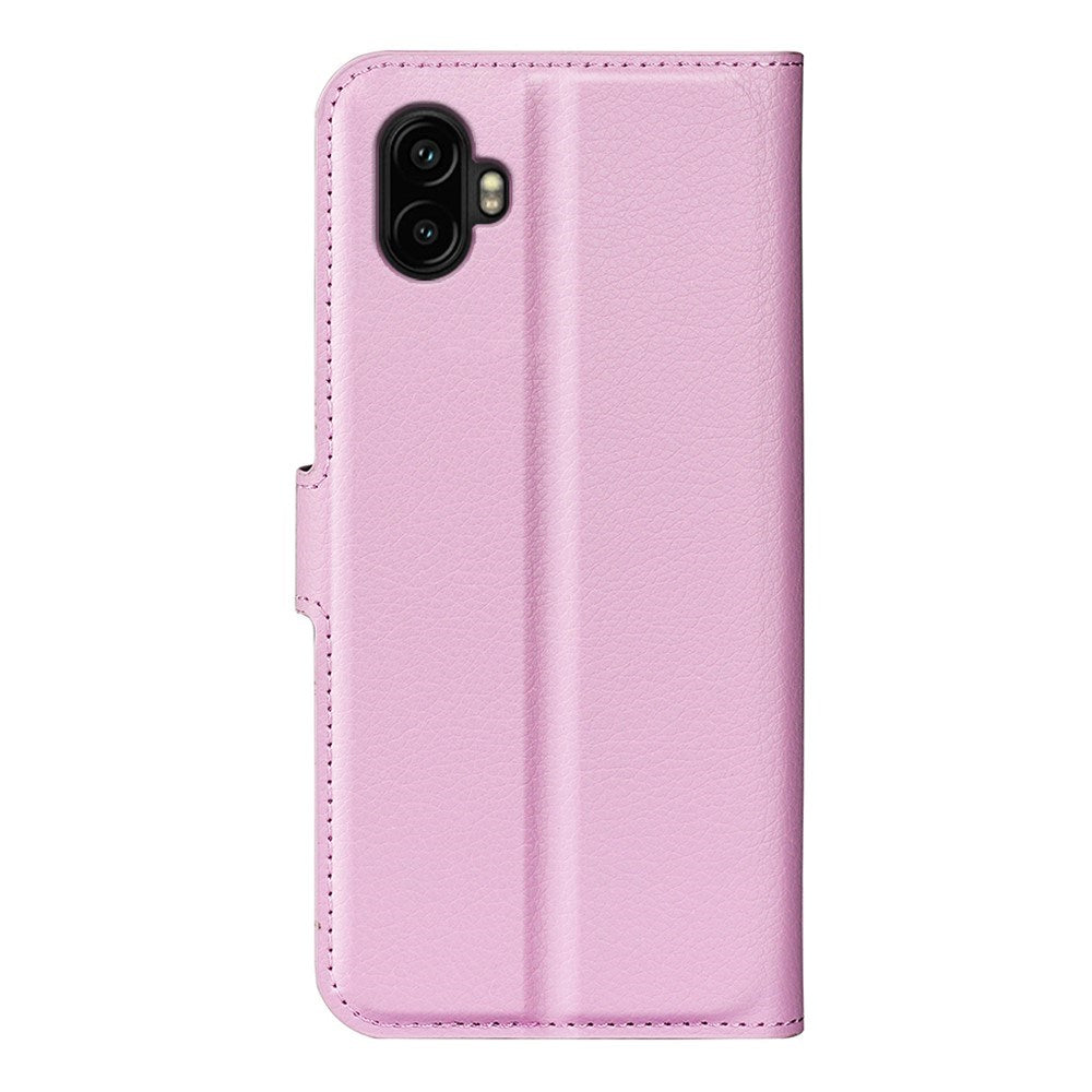 EIDERWOOD Samsung Galaxy Xcover 7 Pro Kunstlæder Flip Cover m. Kortholder & Ståfunktion - Lyserød