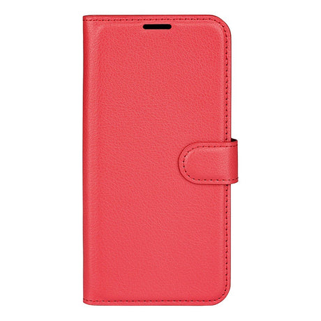 EIDERWOOD Samsung Galaxy Xcover 7 Pro Kunstlæder Flip Cover m. Kortholder & Ståfunktion - Rød