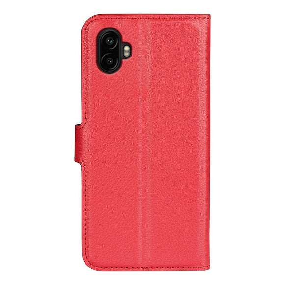 EIDERWOOD Samsung Galaxy Xcover 7 Pro Kunstlæder Flip Cover m. Kortholder & Ståfunktion - Rød