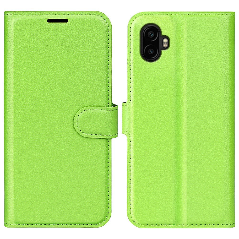 EIDERWOOD Samsung Galaxy Xcover 7 Pro Kunstlæder Flip Cover m. Kortholder & Ståfunktion - Grøn